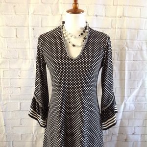 Max Studio Black Polka Dot Dress